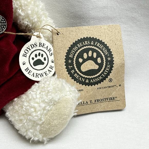 Boyds Bears Juliella T Frostfire Winter Snowflake Plush Stuffed Bear With Tags - Picture 3 of 7